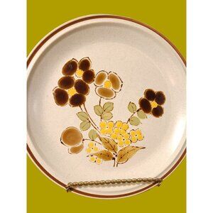 Floral Expressions Hearthside Foliage Time Stoneware dinner plate